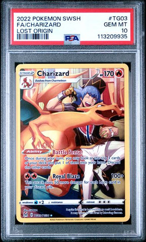 CHARIZARD #TG03 PSA 10