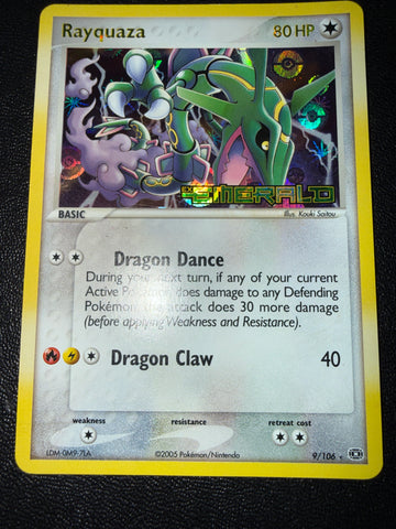 Rayquaza Reverse HOLO #9 Pokemon Emerald - LP+