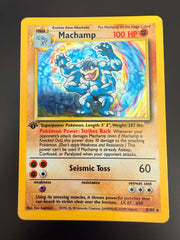 Machamp HOLO #8 Base Set FIRST EDITION - HP