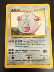 Chansey HOLO #3 Base Set SHADOWLESS - LP