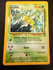Scyther HOLO #17, Base Set 2 - LP+